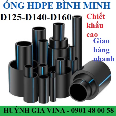 HDPE BÌNH MINH Ø125 - Ø140 - Ø160