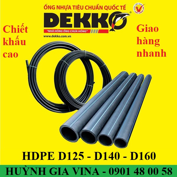 HDPE DEKKO Ø125 - Ø140 - Ø160