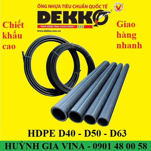 HDPE DEKKO Ø40 - Ø50 - Ø63