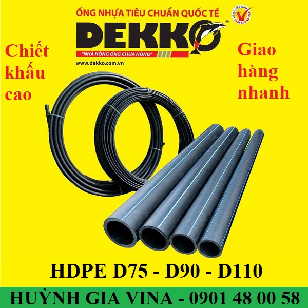 HDPE DEKKO Ø75 - Ø90 - Ø110