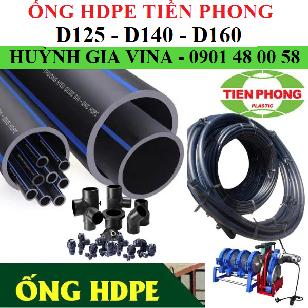 HDPE TIỀN PHONG Ø125 - Ø140 - Ø160