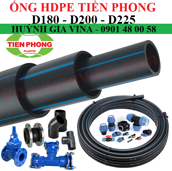 HDPE TIỀN PHONG Ø180 - Ø200 - Ø225