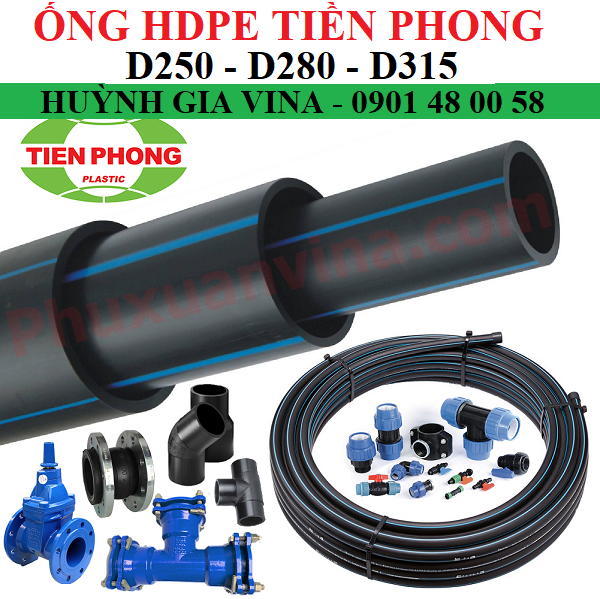 HDPE TIỀN PHONG Ø250 - Ø280 - Ø315