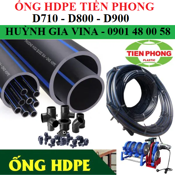 HDPE TIỀN PHONG Ø710 - Ø800 - Ø900