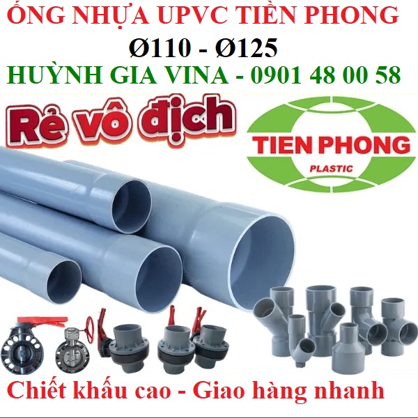 PVC TIỀN PHONG Ø110 / Ø125 - HỆ MÉT