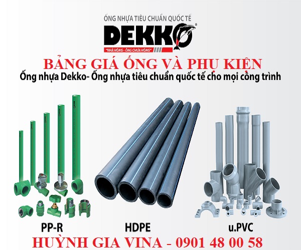 Bảng giá nhựa Dekko 